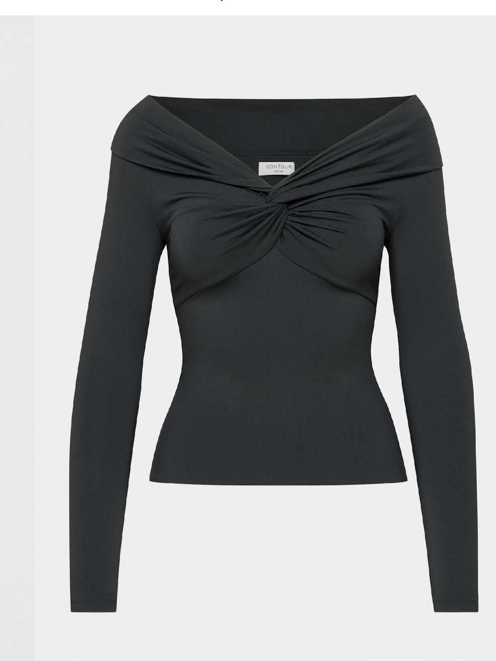 NWT Aritzia Babaton Contour Twist Off-Shoulder Longsleeve Top size xs